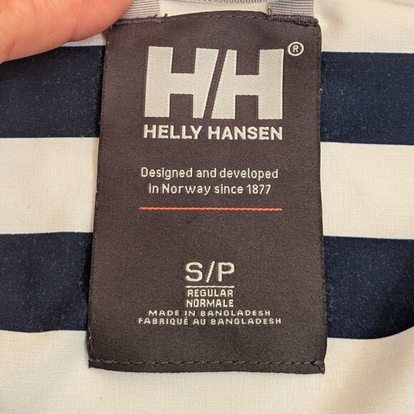 Helly Hansen Womens Rain Jacket Small Blue Waterproof Windproof Helly Tech - Picture 5 of 12